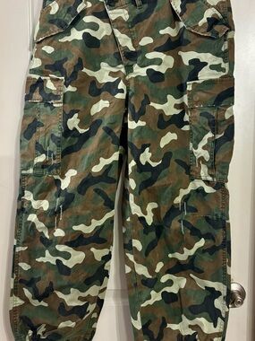 KBB Men's Camo Cargo Pants in Green/Brown/Black